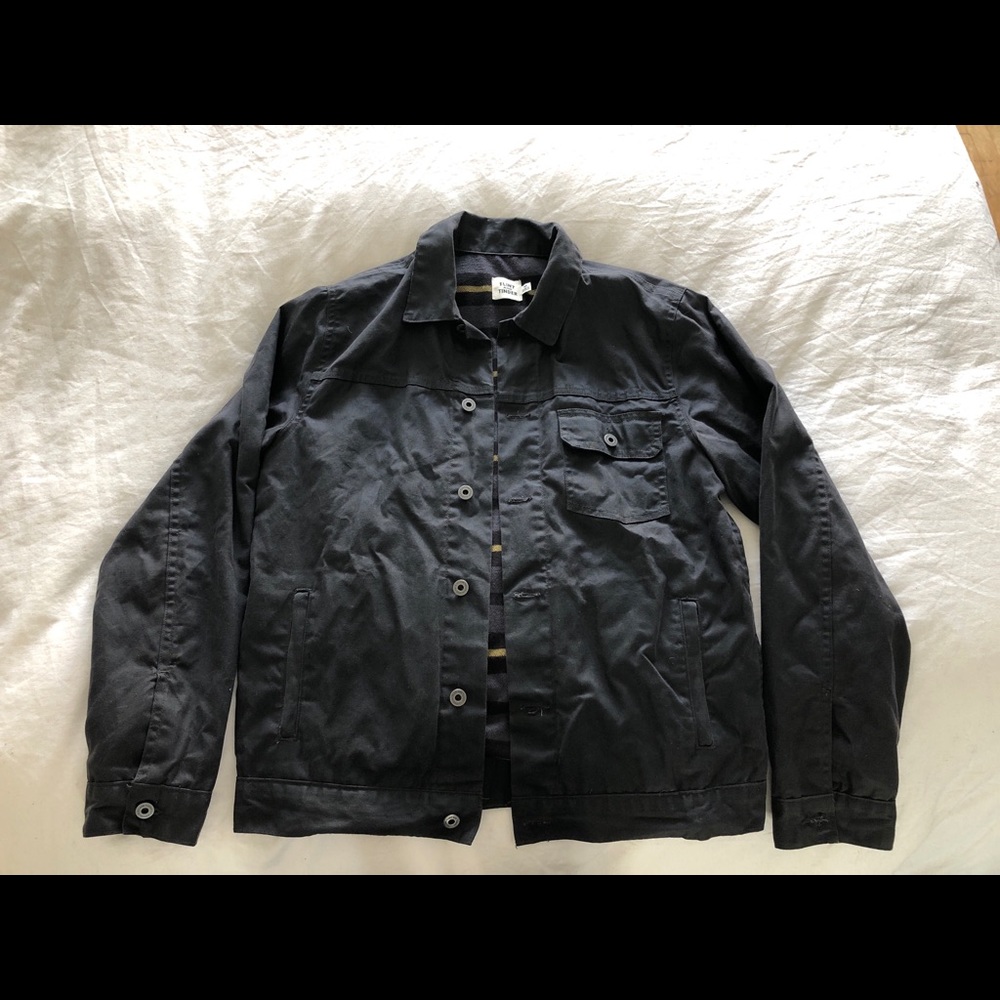 Flint & Tinder Medium Men’s Waxed Trucker Jacket